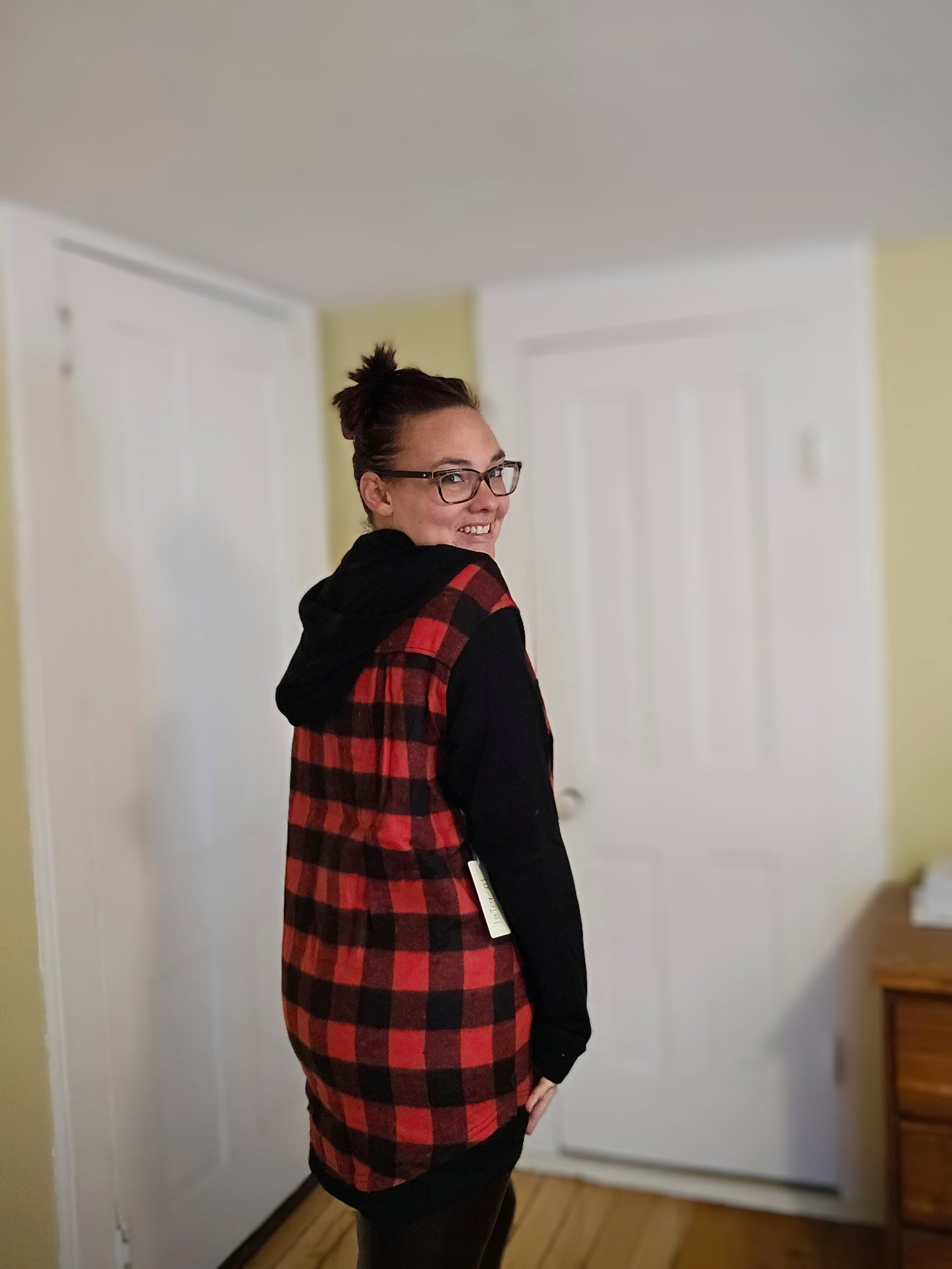 LaMiel Plaid Hooded Shirt