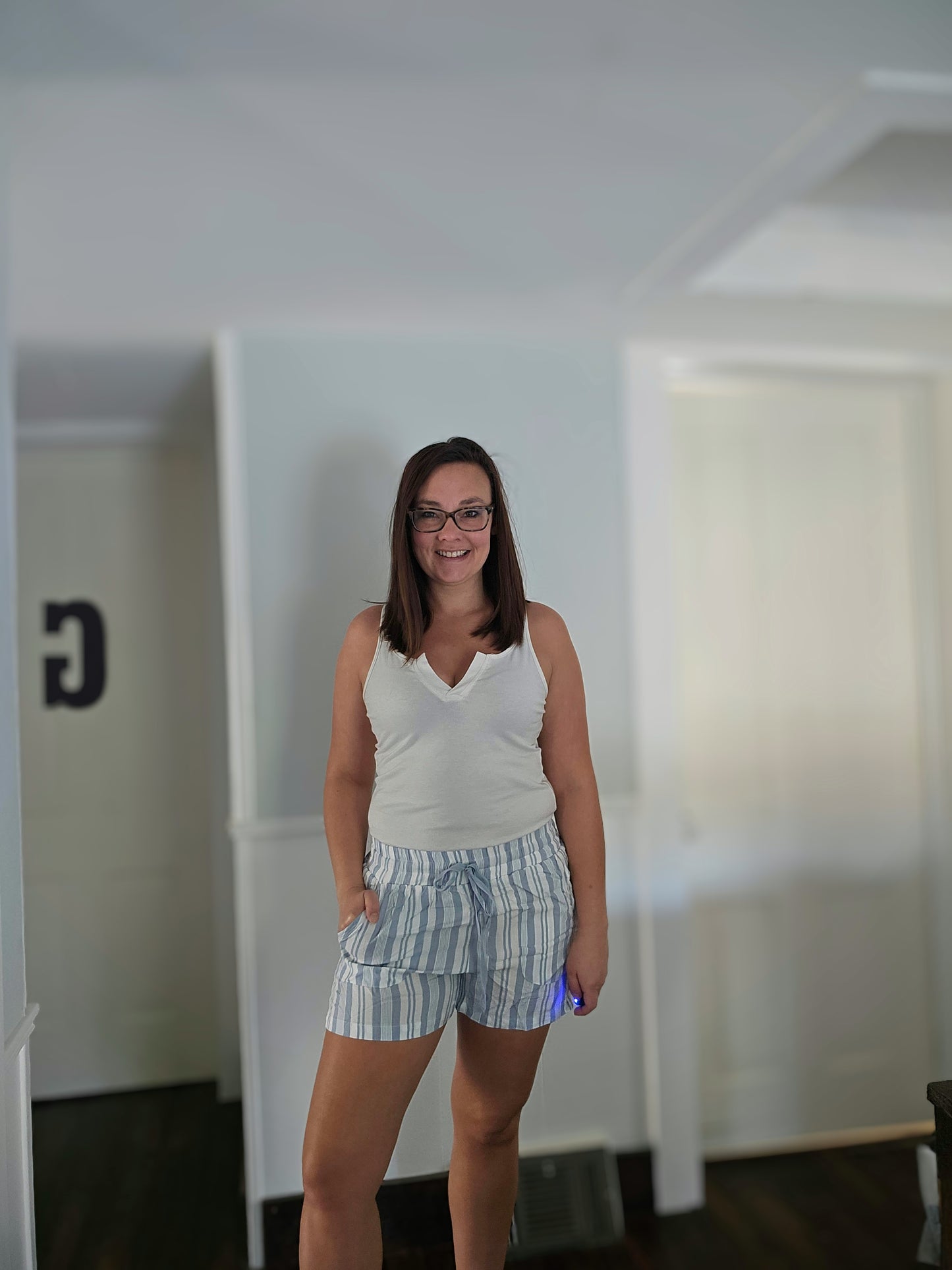 Feelin' the Blues Striped Shorts