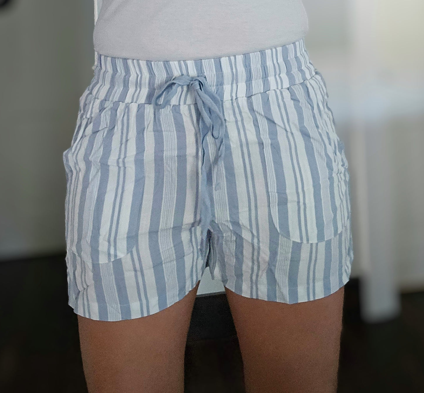 Feelin' the Blues Striped Shorts