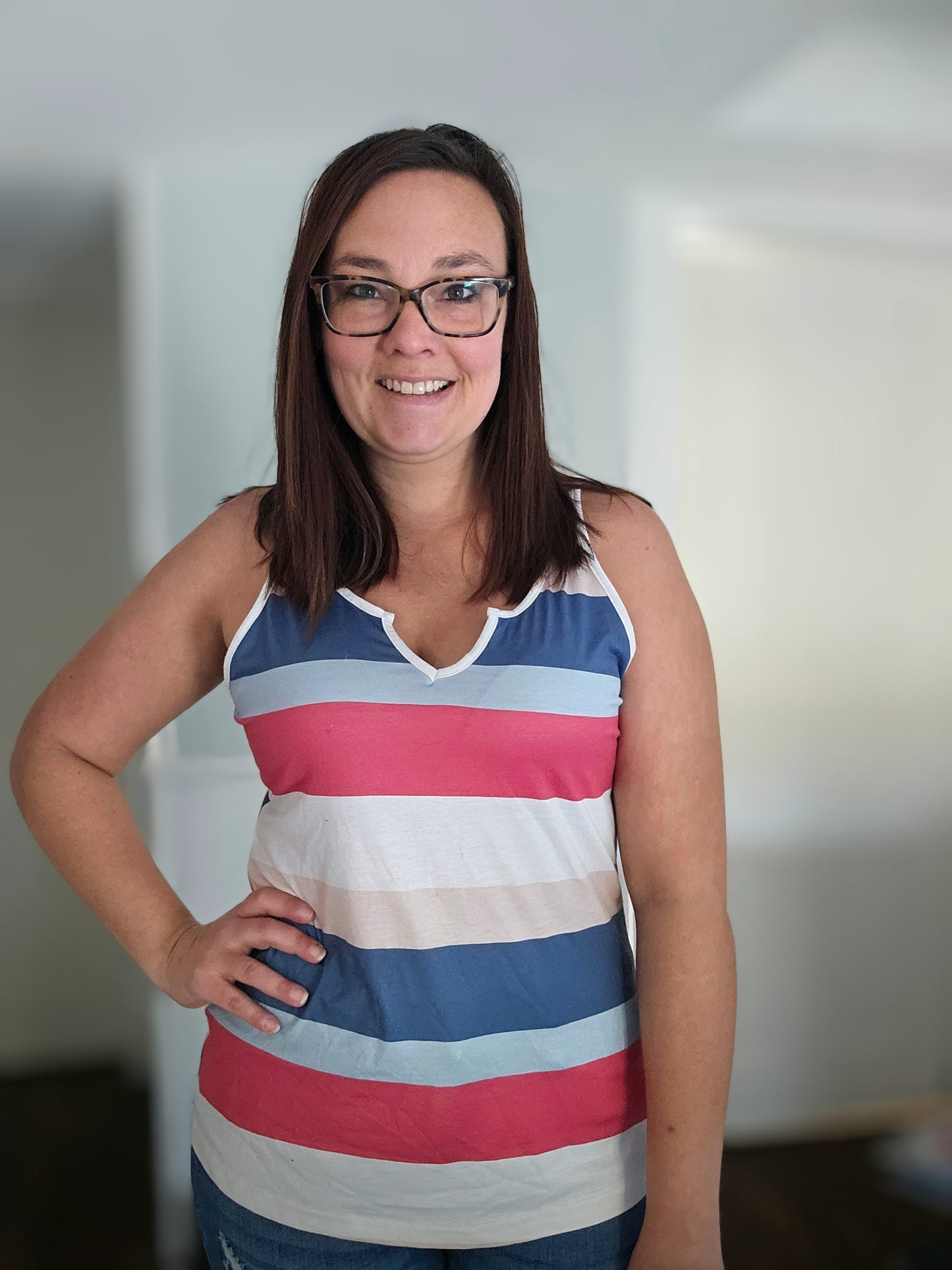 Striped Spectrum Tanks