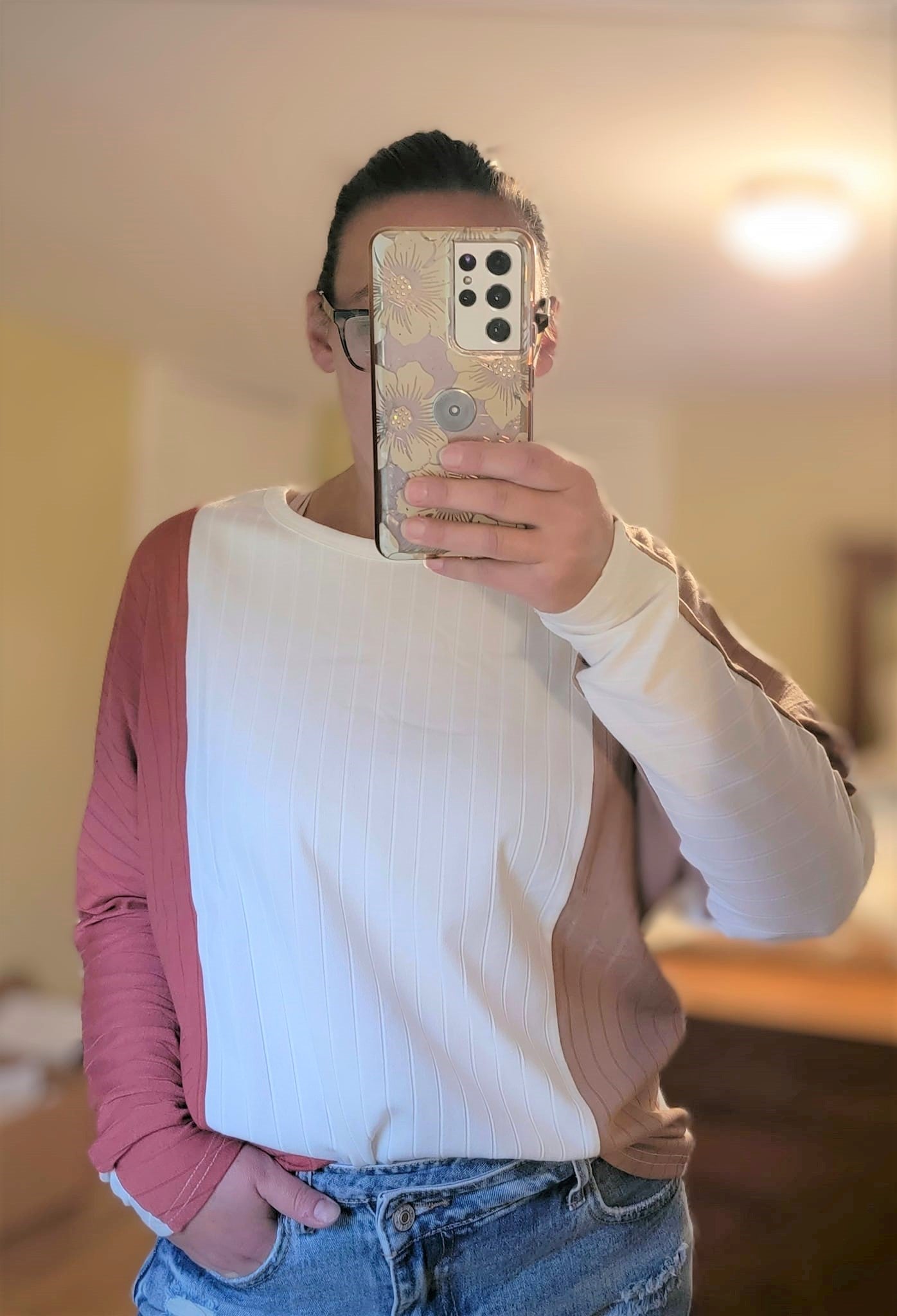 Colorblock Dolman Top