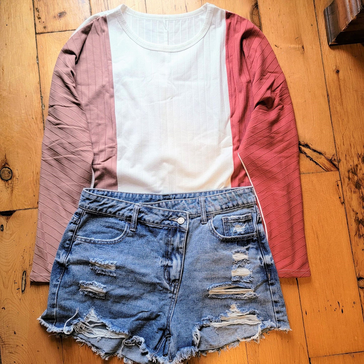 Colorblock Dolman Top
