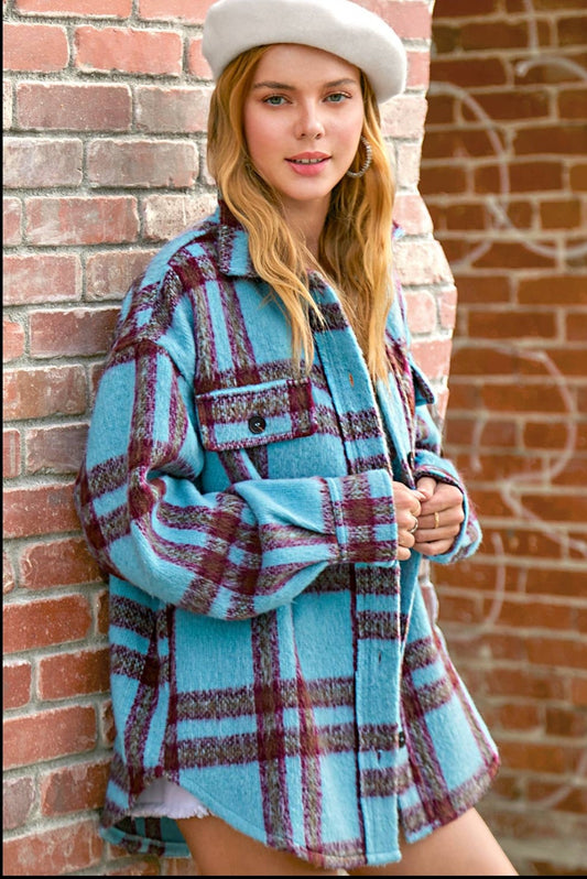 LaMiel Check Patterned Jacket