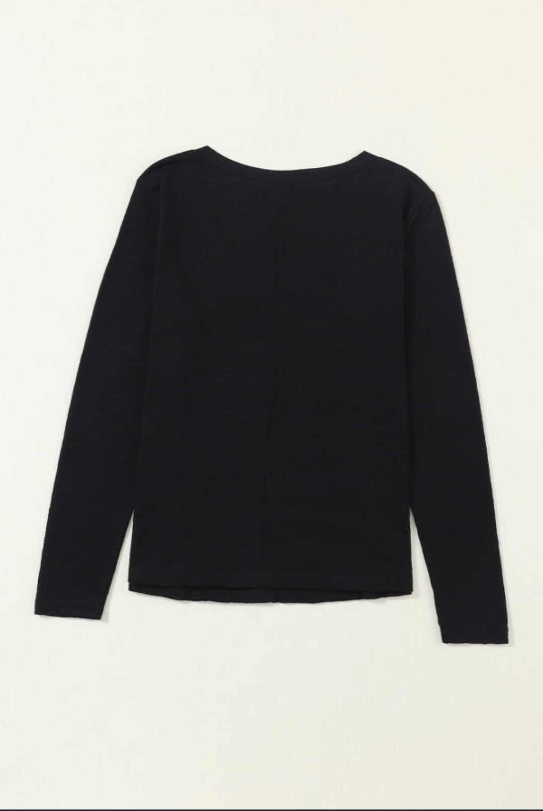 Center Seam Long Sleeve Tee