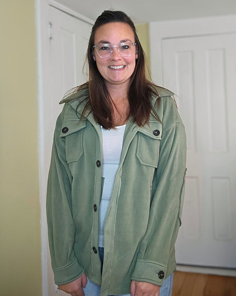 Zenana Oversized Fleece Shacket