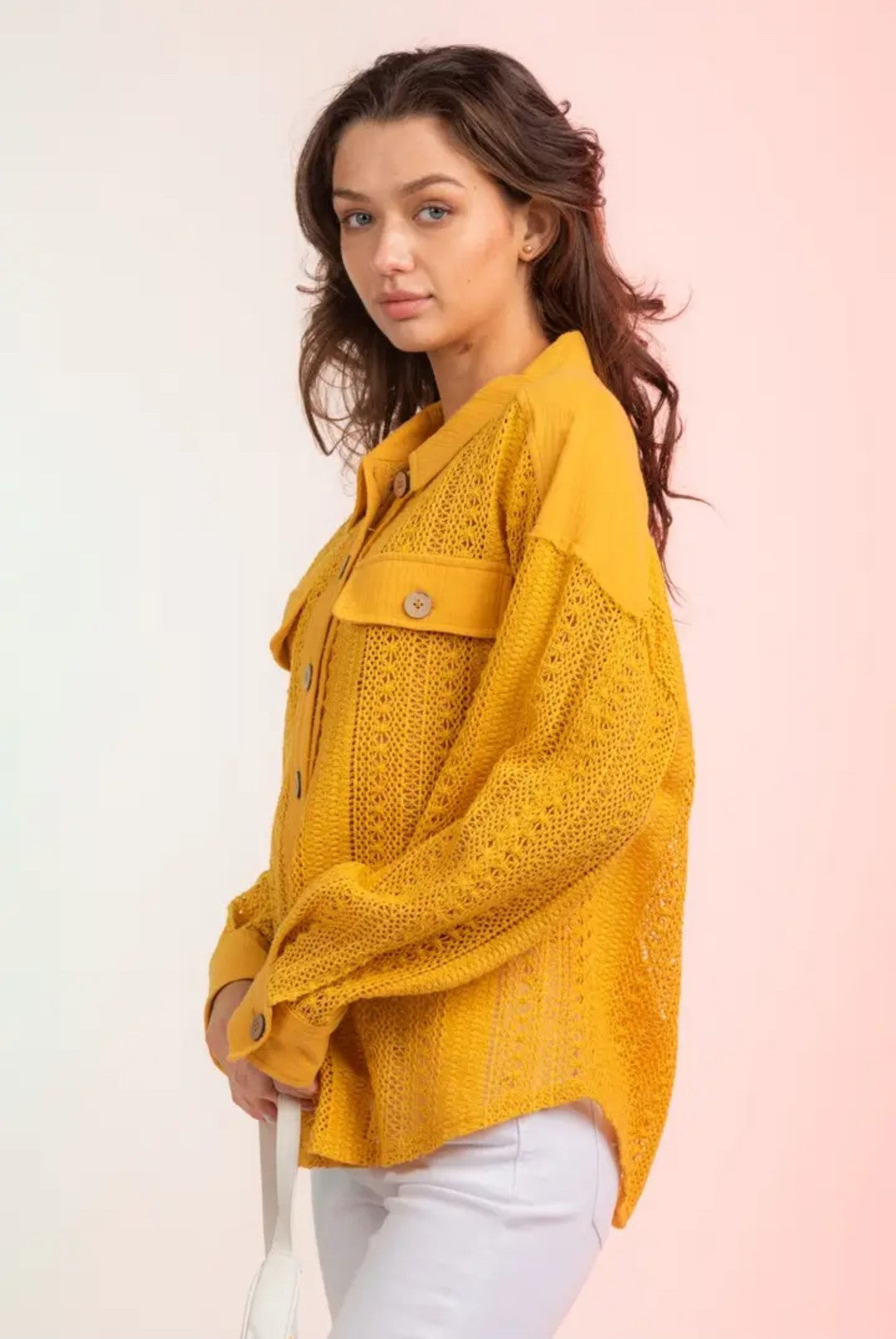 Very J Mustard Shacket