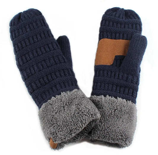 C.C. Colorblock Mittens