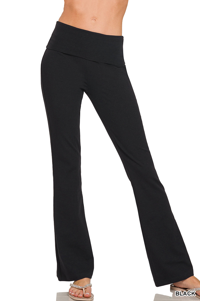 Zenana Black Flare Leggings