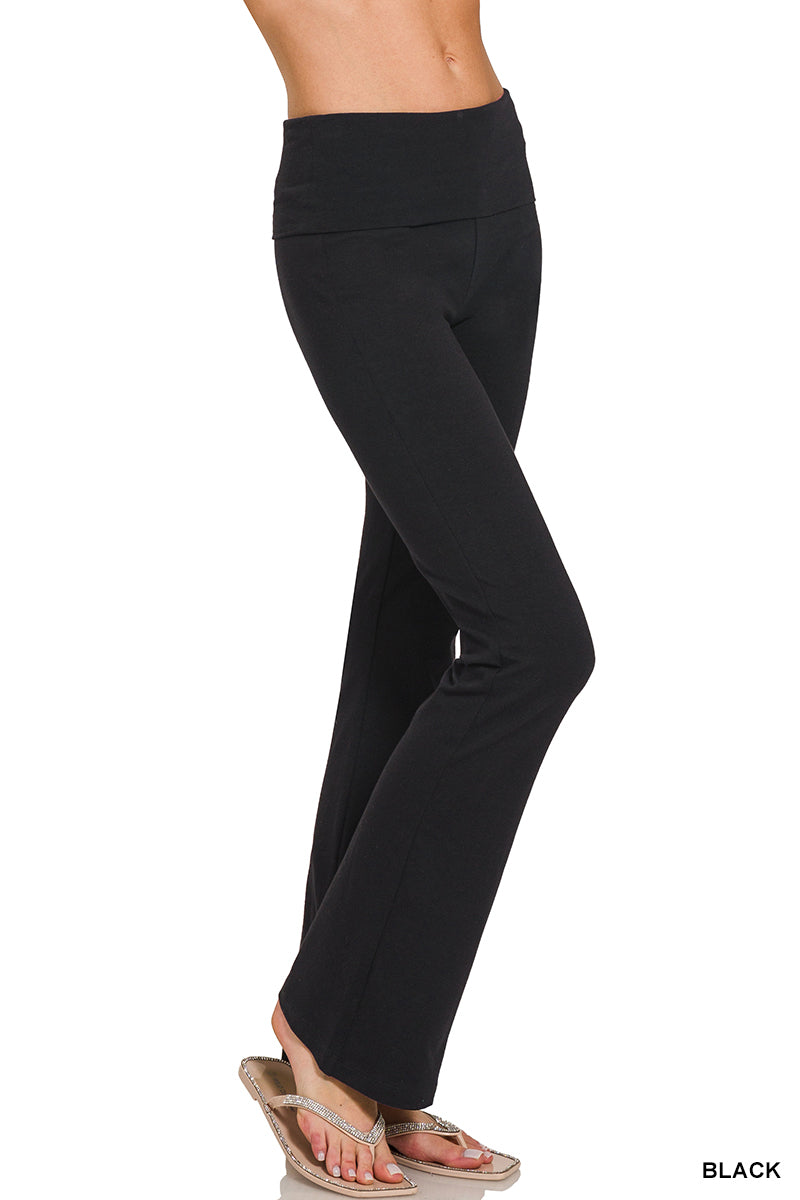Zenana Black Flare Leggings