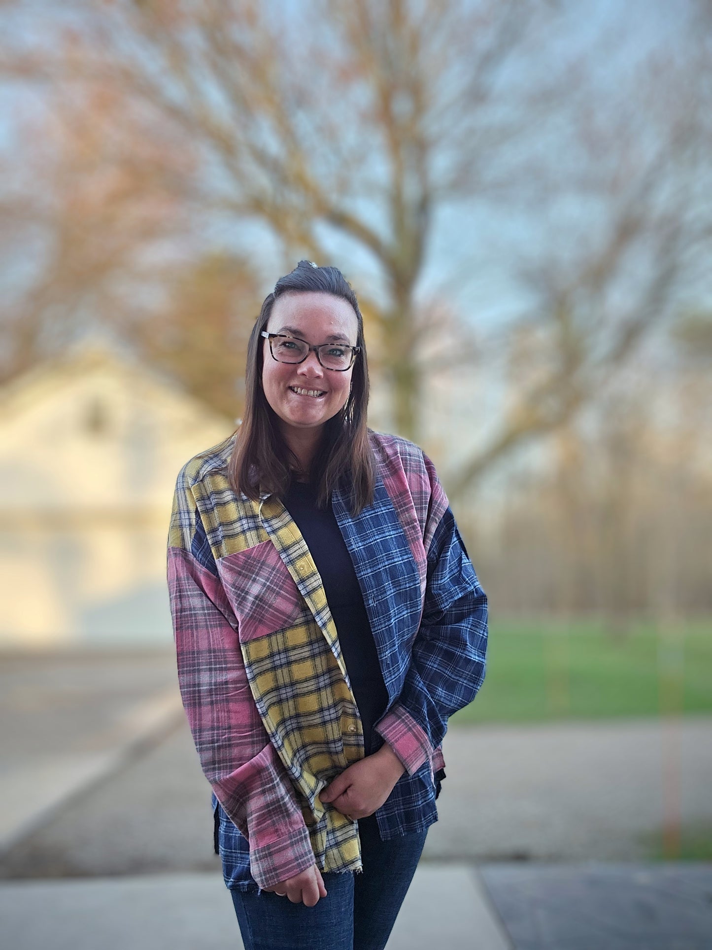 Aemi & Co Colorblock Flannel
