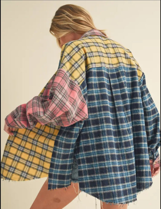 Aemi & Co Colorblock Flannel