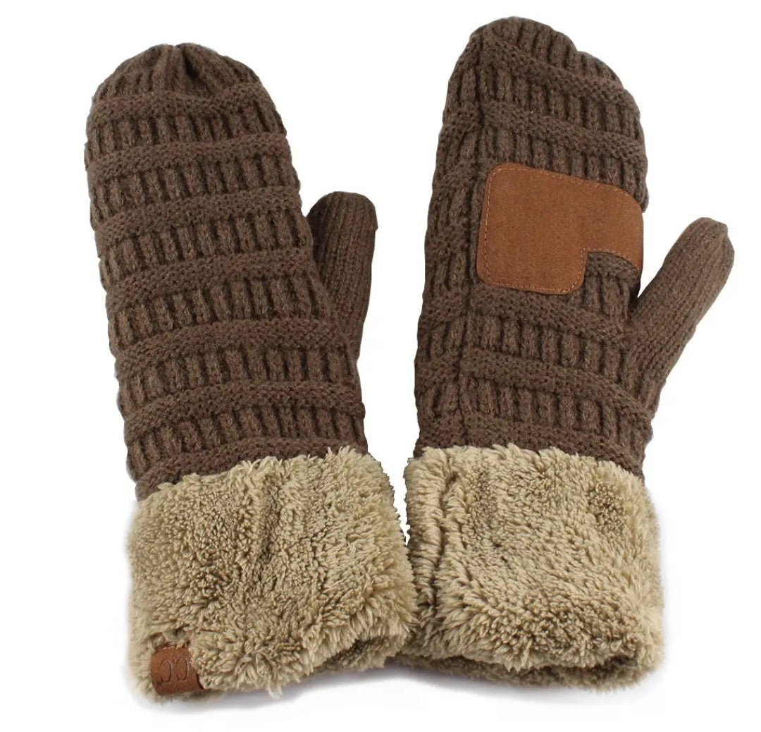 C.C. Colorblock Mittens