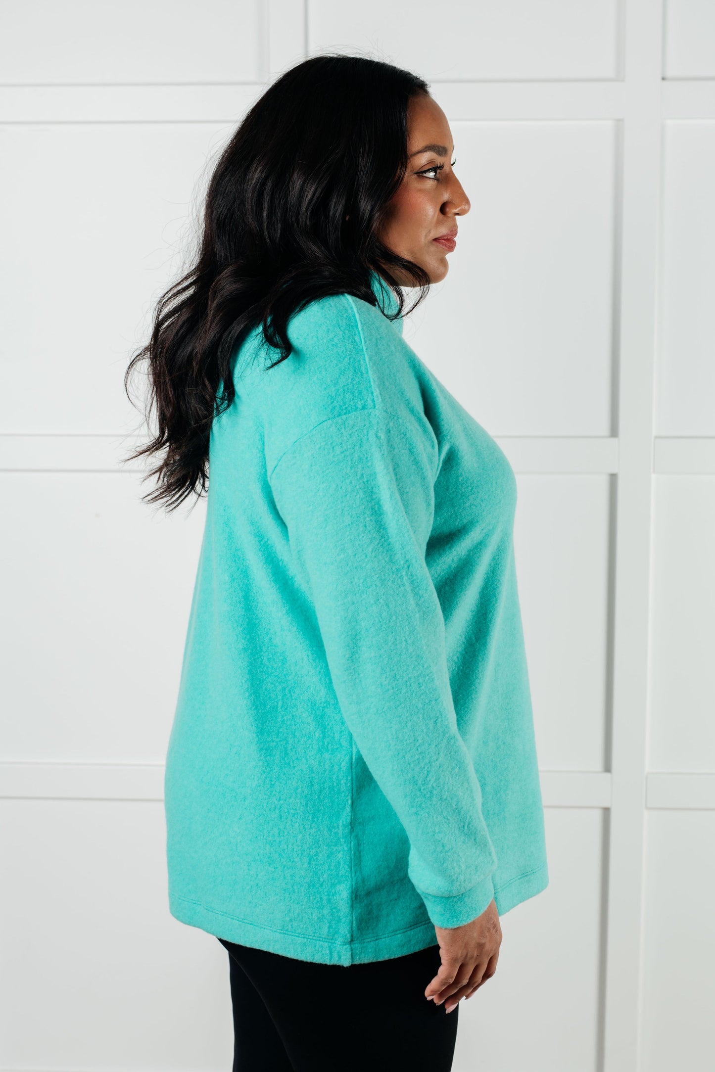 Basically My Favorite Hooded Pullover in Turquoise