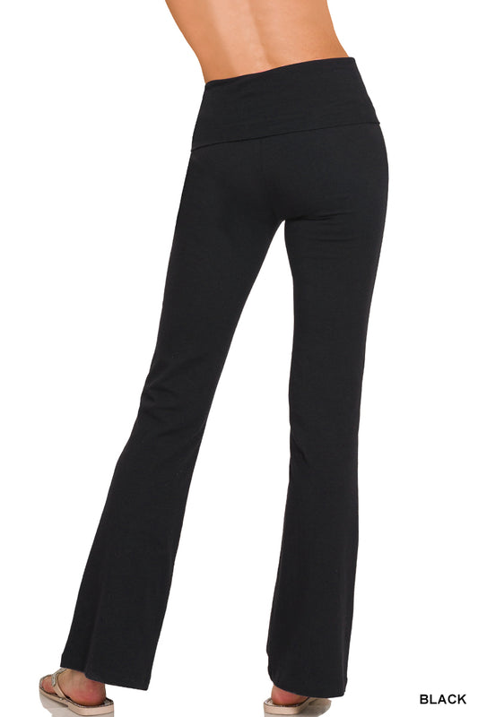 Zenana Black Flare Leggings