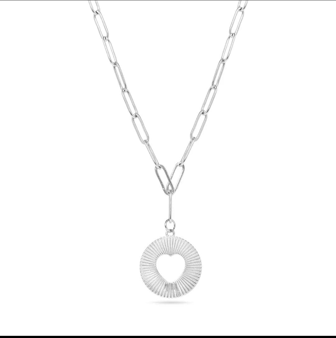 Sunburst Heart Necklace